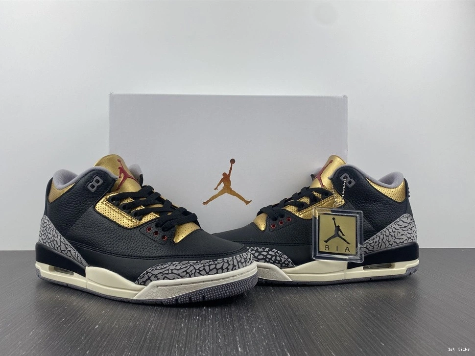 WMNS CK9246-067 Jordan Air Gold 3 Black 0209